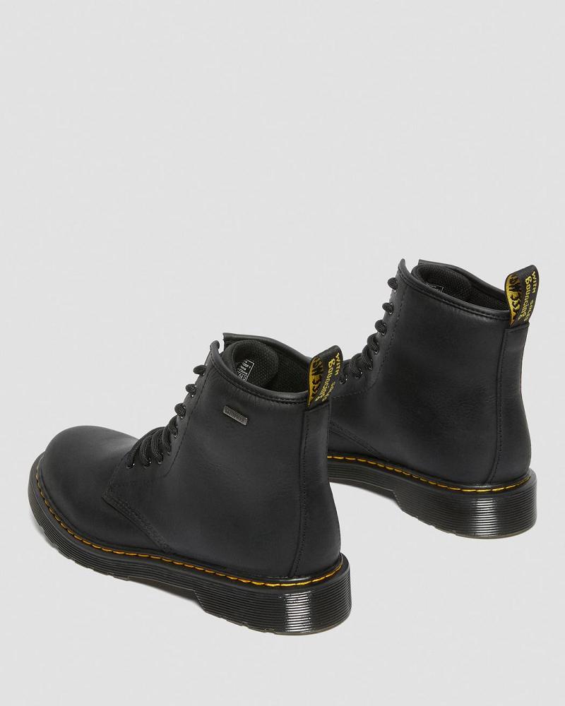 Dr Martens Youth 1460 Waterdichte Leren Vrijetijdslaarzen Kinderen Zwart | NL 156DFM